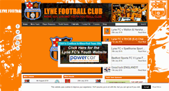 Desktop Screenshot of lynefc.co.uk
